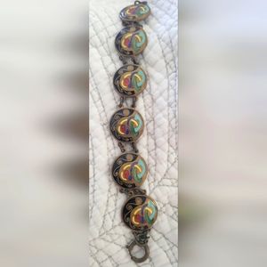 Vintage Tara Ware Enameled Bracelet from Dublin